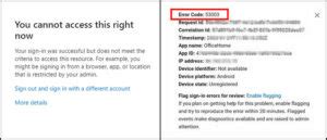 error code 53003|aadsts53003 blocked by conditional access.